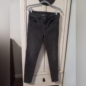 American Eagle AE hi-rise super stretch jeggings, gray, size 8